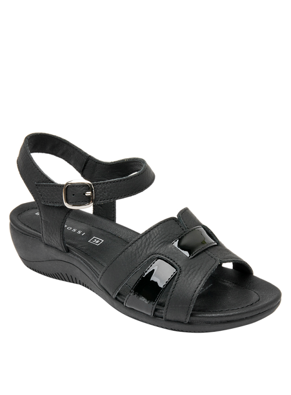 Sandalia Mujer K693 BRUNO ROSSI NEGRO