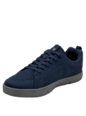 zapatilla urbana azul de hombre con taco plano de 3 cm