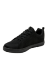 zapatilla negra textil de hombre con forro suave y flexible, perfecta para uso prolongado.