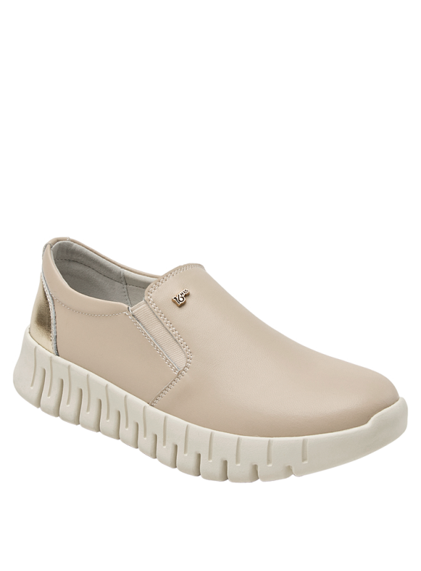calzado urbano celeste de cuero femenino con taco plano de 3 cm