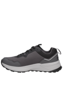Zapatilla sintética gris de hombre con caña de 5 cm y estilo aventurero.