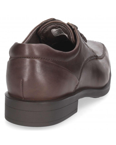 Zapato masculino café de cuero, plantilla FOOT PILLOW para comodidad prolongada.