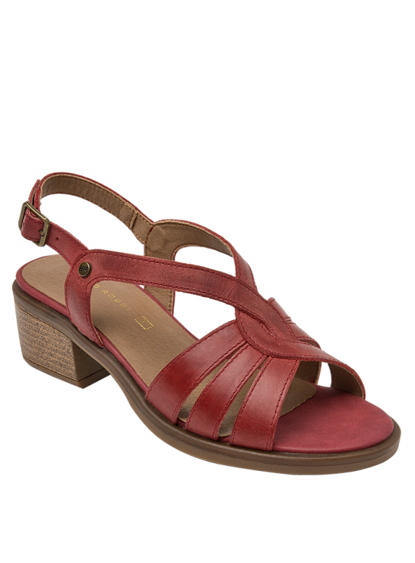 Sandalia Mujer K678 BRUNO ROSSI ROJO