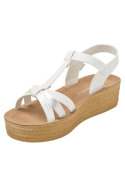 Sandalia Mujer K706 BRUNO ROSSI BLANCO