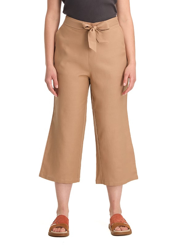 Pantalón Ronda - Mezcla de Lino K847 PANAMA JACK NEGRO