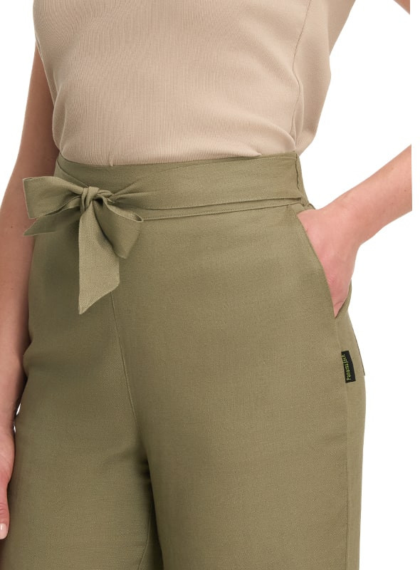 Pantalón Ronda - Mezcla de Lino K847 PANAMA JACK NEGRO