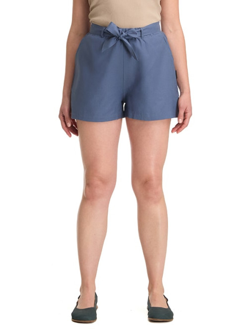Short Badana - Mezcla de Lino K850 PANAMA JACK AZUL