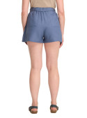 Short Badana - Mezcla de Lino K850 PANAMA JACK AZUL