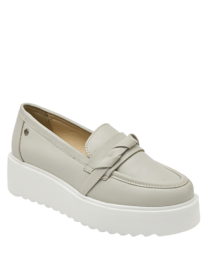 	Mocasín Chunky Cuero Mujer