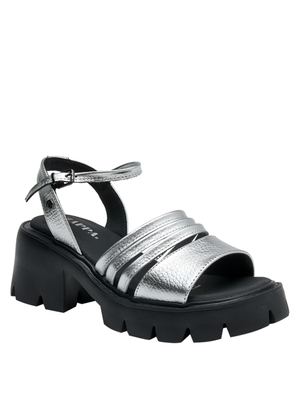 Sandalia Mujer K370 ZAPPA PLATA