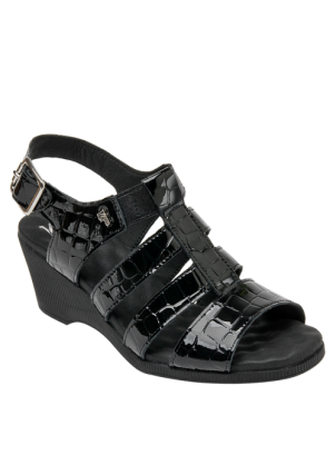 Sandalia Mujer de Cuero Charol