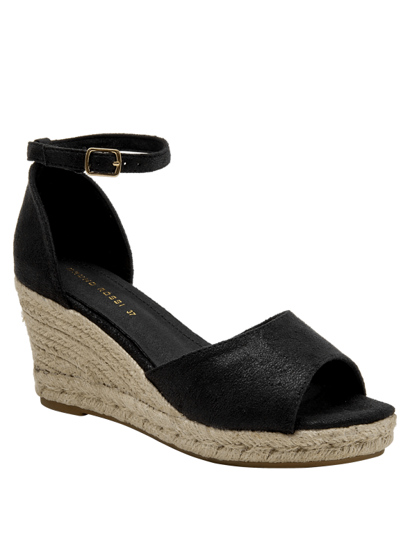 Elegante sandalia dorada de mujer, perfecta para el verano, con forro de microfibra.