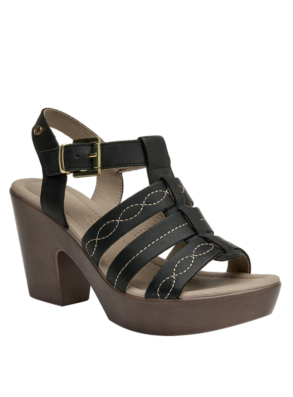 Sandalia Mujer K699 BRUNO ROSSI NEGRO