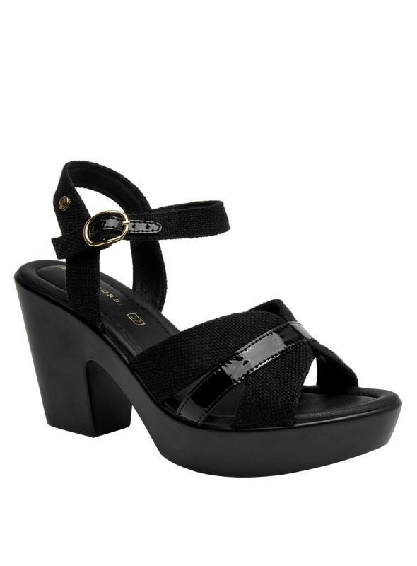 Sandalia beige estilo casual para mujer, con punta abierta y forro de poliuretano.