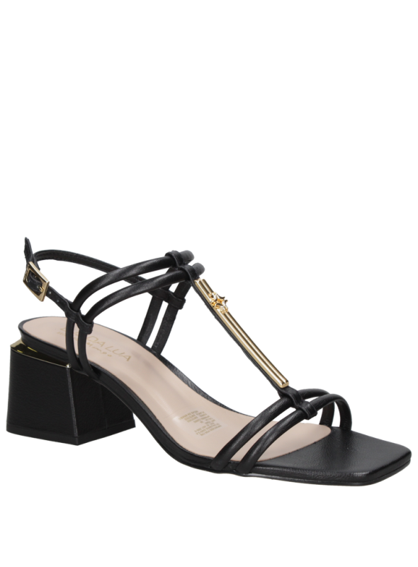 Sandalia Mujer K583 LUZ DA LUA NEGRO