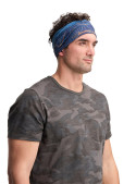Bandana azul unisex para niño, estilo deportivo, ideal para actividades al aire libre.