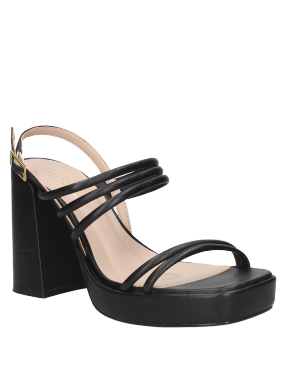 Sandalia Mujer G185 LUZ DA LUA NEGRO