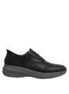 Zapato negro de cuero para hombre, corte bajo tipo zapatilla, perfecto para actividades cotidianas con estilo.