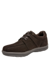 Zapato casual de cuero marrón para hombre, con cordones, ideal para uso diario por su comodidad y estilo versátil.