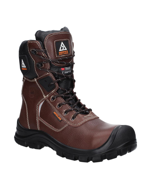Zapato de Seguridad Hombre - WATER RESISTANT A907 SHERPA'S Café