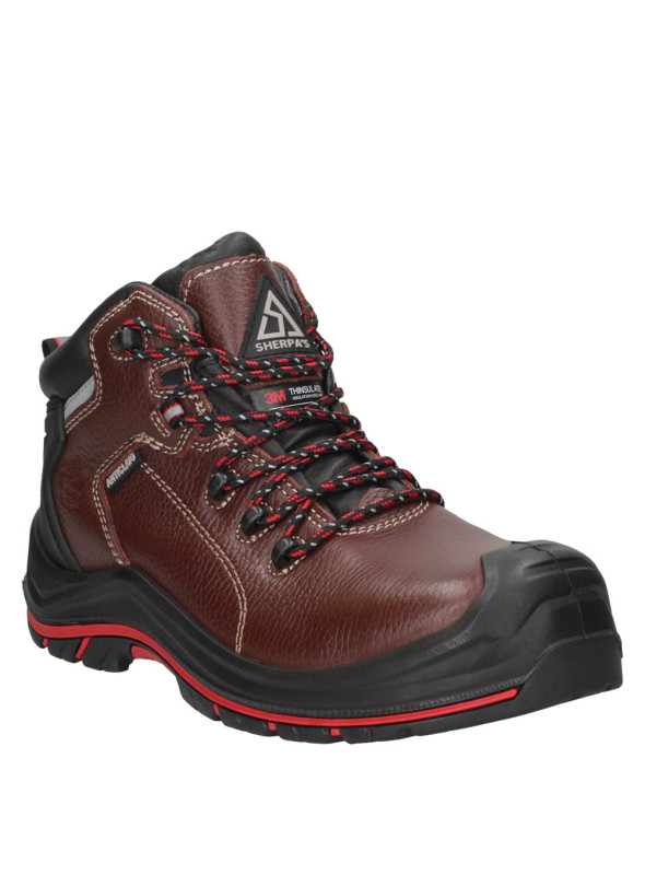 Zapato de Seguridad Hombre - WATER RESISTANT A909 SHERPA'S Café