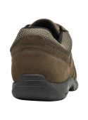 Zapato casual de cuero taupe para hombre, con suela de goma que proporciona amortiguación y resistencia al desgaste.
