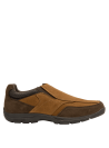 Zapato camel de cuero para hombre, con cuello acolchado para mayor confort, adecuado para largas caminatas diarias.