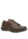 Zapato casual de cuero café para hombre, con diseño funcional y cordones ajustables para un calce cómodo.