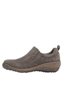 Zapatilla de cuero taupe para mujer, suela robusta con buen agarre, perfecta para entornos urbanos y vestimenta semi-formal.