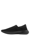 Calzado urbano negro sin cordones para hombre, tejido transpirable, perfecto para ocasiones informales y comodidad diaria.