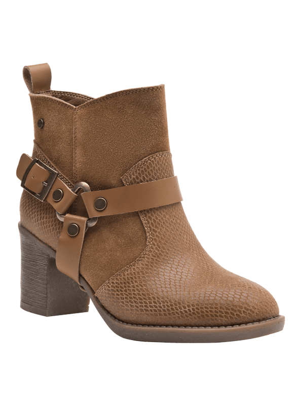 Botín Vaquero Mujer L679 BRUNO ROSSI CAMEL