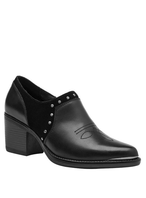 Zapato Vaquero Mujer L693 BRUNO ROSSI NEGRO