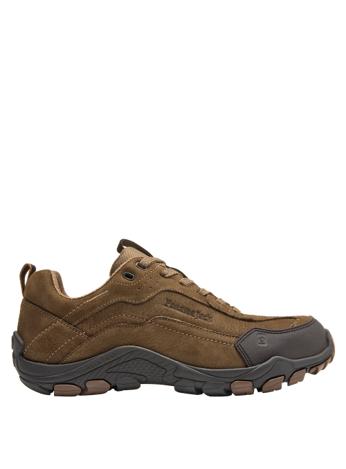 Zapatilla Outdoor de Cuero zapatilla camel de cuero para hombre con lengüeta acolchada, asegurando comodidad en largas caminatas al aire libre.