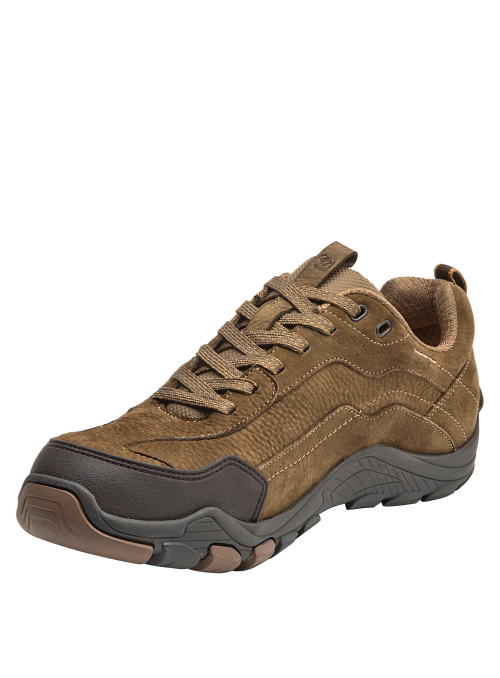 zapatilla camel de cuero para hombre, caña baja y empeine resistente, perfecta para terrenos variados. zapatilla camel de cuero para hombre, caña baja y empeine resistente, perfecta para terrenos variados.