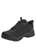 Zapatilla negra masculina para trekking, robusta, ligera y transpirable, ideal para actividades outdoor.