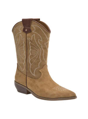 	Bota Vaquera Cuero Mujer