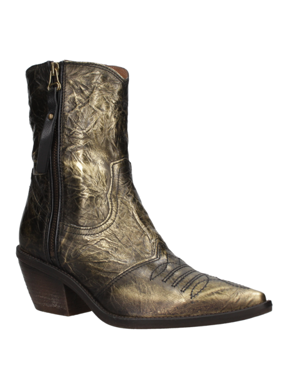 Botín Vaquero Mujer L797 AS98 DORADO