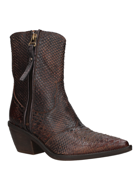 Botín Vaquero Mujer L797 AS98 DORADO