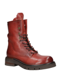Botín de cuero café AS98 L800, diseño con carácter, mezcla de estilo rústico y urbano, ideal para un look rebelde.