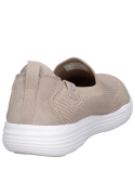 calzado beige de mujer con caña de 6.5 cm y forro textil suave.