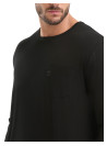 Polera Pontavedra L960 PANAMA JACK NEGRO