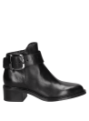 Botín casual de cuero negro, tacón medio para equilibrio entre comodidad y estilo, adecuado para el día a día en la ciudad.