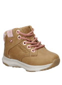Calzado camel para niña, estilo casual con estructura resistente, perfecto para actividades cotidianas.