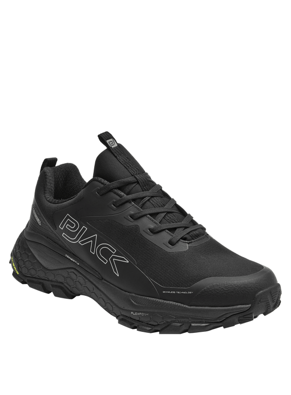 Zapatilla taupe de trail running para hombre, robusta y moderna, ideal para actividades al aire libre.