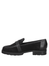 Zapato mocasín negro de cuero para mujer, versátil para oficina o eventos, con hebilla decorativa y suela cómoda.