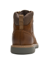Botín café de cuero para hombre, estilo casual, ideal para aventuras urbanas y al aire libre.