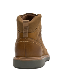 Botín camel de cuero para hombre, estilo casual, ideal para aventuras urbanas.