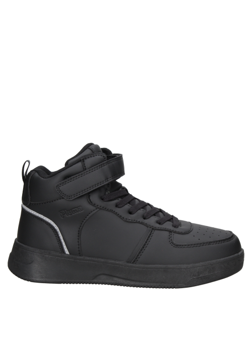 Botín negro para niño, estilo colegial, con soporte al tobillo y ajuste doble, perfecto para uso diario escolar.