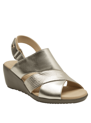 	Sandalia Cuero Mujer