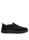 zapatilla sintética negra para hombre, diseño anatómico que se adapta al pie evitando roces.
